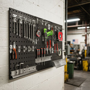 Heavy Duty <strong>Tool</strong> Storage Holders Workshop <strong>Tool</strong> Wall Mounted Metal Pegboard <strong>Tool</strong> <strong>Box</strong> and Holders - Product Image 4