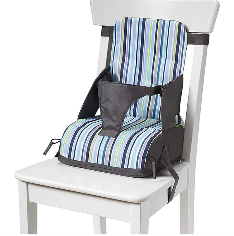Almofada infantil de assento acolchoado, almofada para cadeira infantil aumentada, antiderrapante, à prova d'água, almofada de jantar ajustável