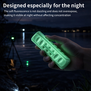 Poignée de canne à pêche VINmounts qui brille dans le noir, antidérapante, lumineuse la nuit, pour diamètre de 25 mm, en silicone souple. - Product Image 5