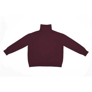 Pull-over fin à la mode pour femmes personnalisé OEM laine-cachemire col haut tricoté style chinois manches longues et amples pour l'automne - Product Image 6