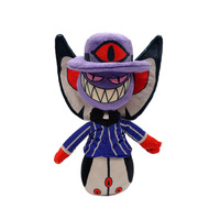 Nouvelle Peluche Ours Super Douce Personnage Méchant Extrême de Hazbin Hotel, Cadeau Clown de l'Hôtel de l'Enfer avec Rembourrage en Coton PP, Coussin pour Enfants