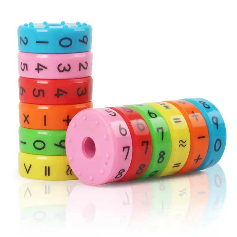 6 Stuks Preschool Kids Math Educatief Speelgoed Montessori Magnetische Nummers Diy Assembleren Vroeg Leren Speelgoed Voor Kinderen Gift