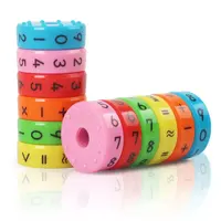 6 adet okul öncesi çocuklar matematik eğitici oyuncaklar Montessori manyetik sayılar DIY montaj erken öğretici oyuncaklar çocuk hediye için