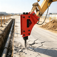 Casse-pierre hydraulique intelligent TUOSHI avec protection anti-démarrage sans signal pour excavatrices de 1 à 50 tonnes, pression de service de 160 à 180 bars, longue durée de vie
