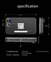 Lumière d'appoint LED RVB Inveer DV L7RGB pour appareil photo, lumière vidéo portable pour photographie, lumière d'appoint couleur pour caméra