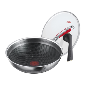 Meilleure vente Poêle <span class=keywords><strong>wok</strong></span> ronde en nid d'abeille double face antiadhésive en <span class=keywords><strong>acier</strong></span> au <span class=keywords><strong>carbone</strong></span> pour tous les dessus de cuisinière - Product Image 4