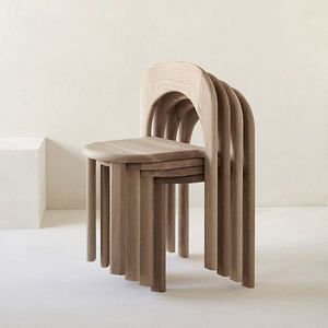 सर्वश्रेष्ठ गुणवत्ता वाली आधुनिक प्राकृतिक टेक लकड़ी के आउटडोर डाइनिंग चेयर स्टकिंग रेस्तरां विला के लिए लिविंग रूम सॉफ्ट सुविधा - Product Image 2