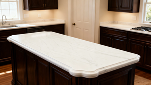 Free Sample 100% Vietnam Artificial Quartz Calacatta Skyline White Big Slab 20mm Thick Modern Kitchen Bathroom Vanity Table Top - Product Image 3