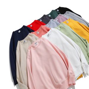 เสื้อกันหนาวมีฮู้ดบุขนแกะสำหรับผู้ชายเสื้อสเวตเชิ้ตคอกลม350gsm พิมพ์ลายว่างเปล่า - Product Image 2