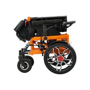 Rintangan melintasi kursi roda listrik lipat, perlengkapan kesehatan kursi roda bermotor untuk penggunaan luar ruangan - Product Image 5