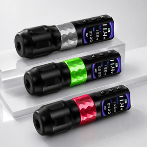 Máquina de Tatuaje Inalámbrica Profesional de 2000mAh con Pantalla OLED, Motor sin Escobillas y Función de Temporizador para Delineado, Sombreado y Arte Corporal - Product Image 3