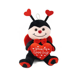 Offre Spéciale rouge en peluche animal <span class=keywords><strong>coccinelle</strong></span> avec coeur en peluche et jouets en peluche - Product Image 1