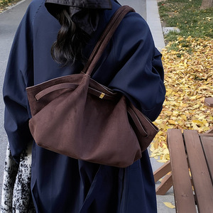 Bolso Tote de Gran Capacidad para Mujer, Plegable y Duradero, Diseño Exclusivo, de Gamuza, para Llevar Bajo el Brazo o al Hombro - Product Image 2