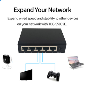 Commutateur réseau Ethernet Gigabit TiNCAM OEM avec 5 ports 10/100/1000 Mbps non géré, concentrateur de réseau <span class=keywords><strong>LAN</strong></span> <span class=keywords><strong>RJ45</strong></span>, séparateur Internet - Product Image 3
