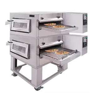 Forno a gás comercial automático para pizza, forno de convecção de pizza de alto desempenho