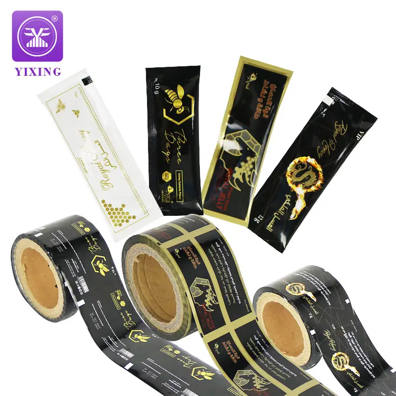 Yixing Custom Printing Natural Honey Sachet Packaging Plastic Film Bag Liquid Packing Material Honey Bag