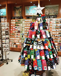 Sáng Tạo Giáng sinh theo chủ đề tái chế các tông hiển thị đứng Giáng sinh hình cây Vớ thể thao vớ hiển thị giá - Product Image 4