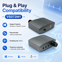 Tarjeta de Captura de Audio USB2.0 de 2 Canales, 48KHz, Entrada de Micrófono, Salida Estéreo con Interruptor de Monitor, Sin Controlador UVC, para Grabación de Podcasts