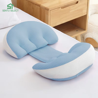 Oreiller de grossesse ergonomique et doux pour le corps entier, pour femmes enceintes, pour dormir sur le côté, soulagement du dos et des hanches