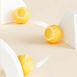 Cat Toys Ball Rolling Interactive Toy LED Light Rotating Bouncing Smart Interactive Cat Toys Ball Rolling