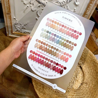 KAISHE Kit de Vernis à Ongles Gel Nude Effet Verre 56 Couleurs, Transparent et Brillant, Soak Off UV, pour Manucure Naturelle