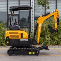 Mini pelle approuvée CE, usine directe de Chine, mini excavatrice à bras oscillant, pas cher, 1 tonne, 2 tonnes