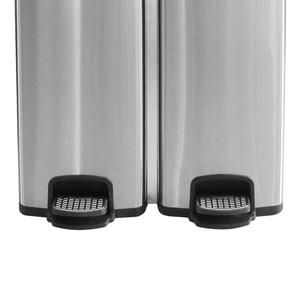 Cubo de <span class=keywords><strong>basura</strong></span> personalizado de acero inoxidable con <span class=keywords><strong>dos</strong></span> <span class=keywords><strong>compartimentos</strong></span>, cubo de <span class=keywords><strong>basura</strong></span> de cocina, cubo de <span class=keywords><strong>basura</strong></span> con Pedal, 60L - Product Image 3