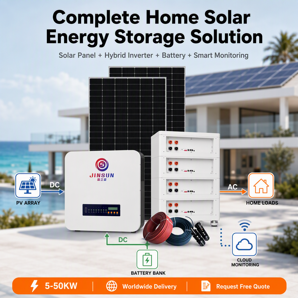 Hybrid Solar Energy Storage System 5KW 10kW 12kW 30kW Photovoltaic Home Power Complete Set Hybrid Inverter Battery Packs CE · image 6