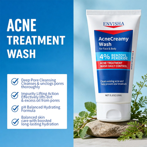 Nettoyant Moussant Visage Anti-Acné Marque Blanche – Réduit les Boutons, Contrôle le Sébum, Affine la Texture <span class=keywords><strong>de</strong></span> la Peau – Lavage Crémeux à 4% <span class=keywords><strong>de</strong></span> <span class=keywords><strong>Peroxyde</strong></span> <span class=keywords><strong>de</strong></span> <span class=keywords><strong>Benzoyle</strong></span> - Product Image 3