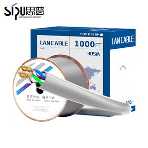 Cable Ethernet CAT5E de alta calidad SIPU, chaqueta de PVC de cobre puro, Cable BC UTP <span class=keywords><strong>Cat5</strong></span> en stock y pasa la prueba - Product Image 2