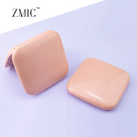 Boîtier compact carré vide de 16g avec miroir, en plastique, pour poudre, blush, correcteur, maquillage et fards à paupières crème