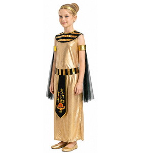Costume de Pharaon égyptien pour filles, robe dorée, tenue de fête d'Halloween, cosplay - Product Image 2