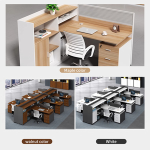 Bàn văn phòng nhân viên văn phòng bàn đơn giản màn hình hiện đại trạm tủ khóa phân vùng nhân viên Bàn máy tính - Product Image 6