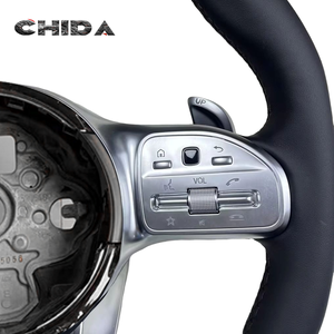 Volant en cuir personnalisé et amélioré pour <span class=keywords><strong>Mercedes</strong></span>-Benz <span class=keywords><strong>Classe</strong></span> S W211 W213 W222 GT CLS A45 <span class=keywords><strong>AMG</strong></span> CLE E63 C63 E350 W209 - Product Image 2