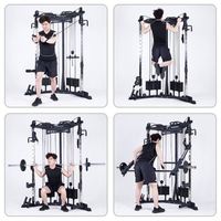 Rack de musculation multifonction en acier et plastique ABS, machine Smith, banc de musculation, écologique, marque MR, noir, portable, durable