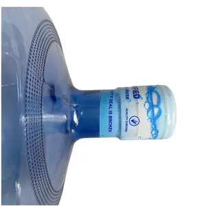 Ücretsiz tasarım 5 galon PVC Shrink mühür isı dar kılıf etiket şemsiye mühür içecekler aperatifler enerji içecekleri özel Shrink Wrap