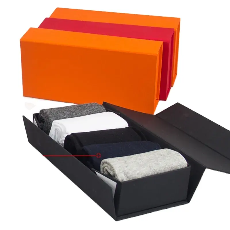 Grosir Disesuaikan Kotak Kemasan Kaus Kaki Karton Kertas Kraft Mewah Paket Kotak Kertas Mall Hadiah Pesta Pertunangan