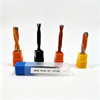 Foret à trois pointes TCT en carbure de tungstène pour le bois, pour tour CNC, perceuse d'établi, perceuse manuelle, tige de 10 mm