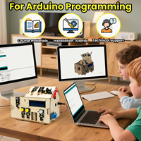 Kit de composants électroniques pour maison en bois à construire soi-même Keyestudio, programme STEM, kit d'apprentissage pour débutants, kit de maison intelligente pour Arduino