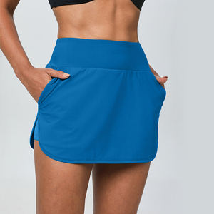 Jupe de sport mini deux-en-un anti-exposition pour femme, protection solaire, course à pied, mode décontractée, tennis - Product Image 6