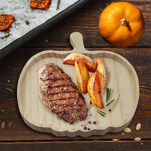 Bandeja de madera con forma de calabaza, decoración de Halloween, plato para servir comida, café, té, vajilla para fiestas - Product Image 3