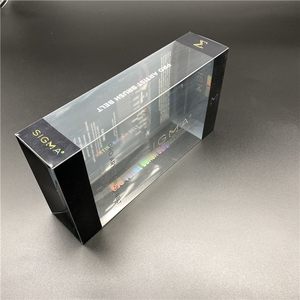 Hot sale custom printing clear square recyclable rectangular hard pvc tool case packaging handle plastic box for gift