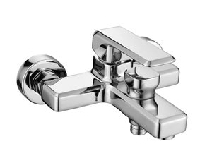 Moderno due fori in ottone cromato rubinetteria acqua calda miscelatore a due fori Design per lavello da <span class=keywords><strong>bagno</strong></span> per alberghi scuole - Product Image 2
