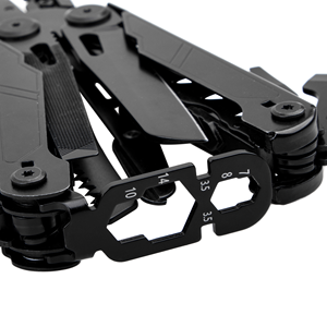 17-en-1 Noir Portable Pliant Multifonctionnel En Acier Inoxydable Ensemble Qualité Améliorée Camping En Plein Air DIY Pince Tournevis OEM - Product Image 5