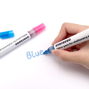 Overaoso Nuevo listado Liquid <span class=keywords><strong>Chalk</strong></span> Glitter Marker para pintura de roca, piedra, cerámica - Product Image 4