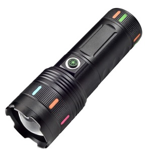 Krachtige Zaklamp Witte Laser Led Fluorescerende Nachtgloeiende Zaklamp Waterdicht Type-C Usb Digitaal Display Outdoor Zaklampen - Product Image 1