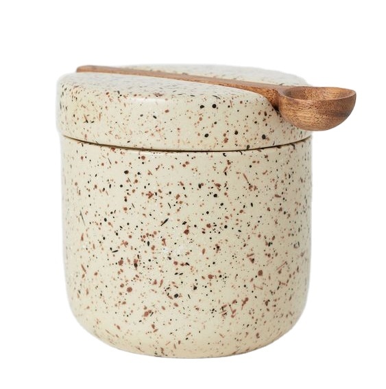 Ceramic Mini Garlic Keeper with Lid