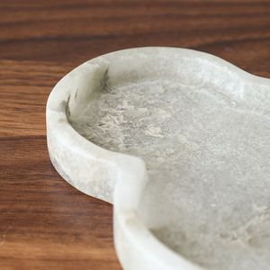 Flolenco cổ điển ba cánh hoa đám mây tự nhiên Ngọc phục vụ khay tráng miệng đồ ăn nhẹ trang trí nhà lưu trữ trái cây Bát đám cưới - Product Image 3