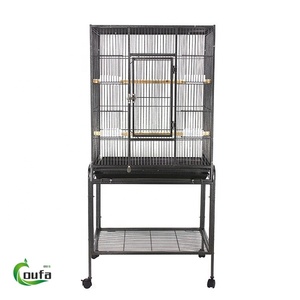 Jaula para Pájaros <span class=keywords><strong>de</strong></span> Acero Metálico Sólido <span class=keywords><strong>de</strong></span> Alta Calidad, Gran Capacidad, Conveniente y Segura, Puerta Corredera Horizontal para Loros y <span class=keywords><strong>Canarios</strong></span> - Product Image 2