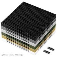 Compatible con la placa base de bloques de construcción 65803, placa inferior gruesa de 16x16, accesorios de juguete de plástico ABS, ladrillo con orificios para construir escenas.